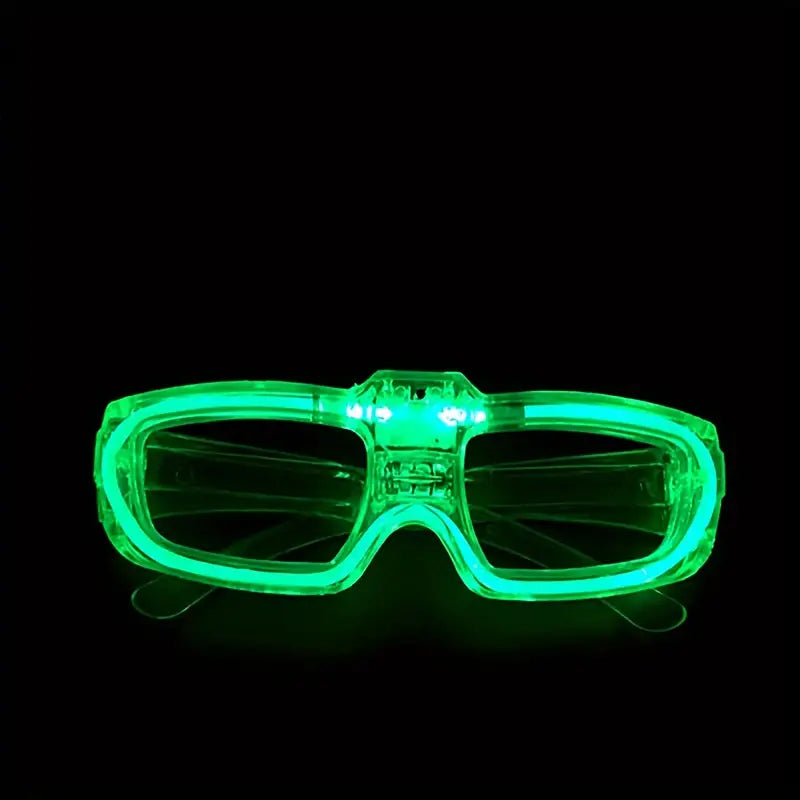Dynamické zeleno svietiace okuliare 🕶️ LED🟢 univerzálna veľkosť
